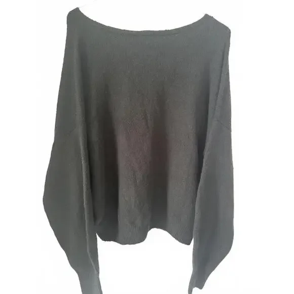 Madewell Wedged V-Neck Sweater NWT Women's Large Cotton/Merino Wool Blend - Picture 9 of 9